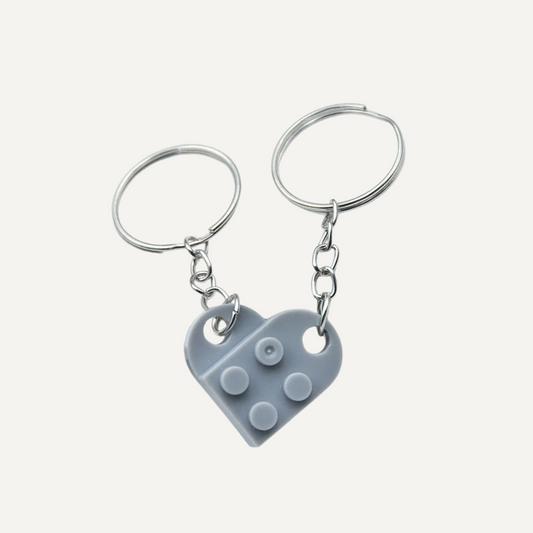 Heart Brick Keychain