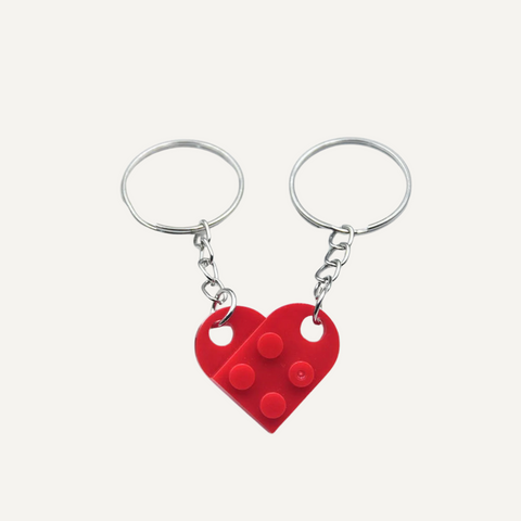 Heart Brick Keychain