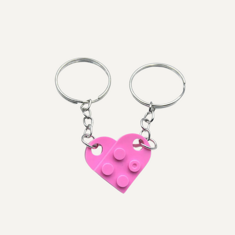 Heart Brick Keychain