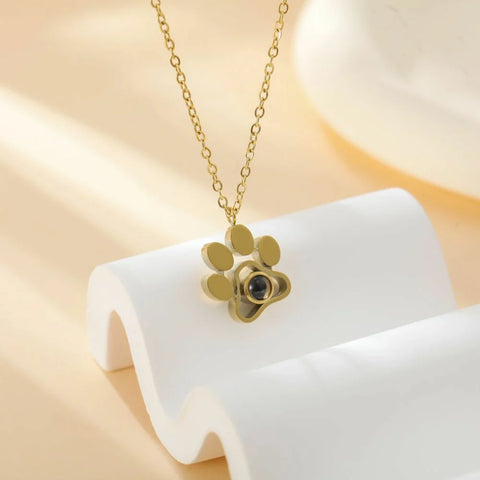 Paw Photo Necklace