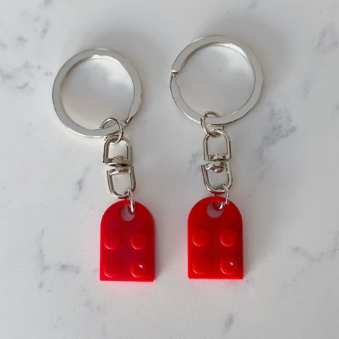 Heart Brick Keychain